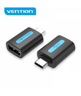 Vention Adaptador USB-C Macho a USB 2.0 A Hembra - Color Negro