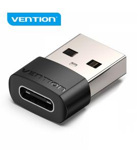 Vention Adaptador USB 2.0 USB-C Macho a USB Hembra - Color Negro