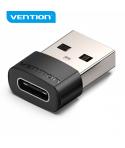 Vention Adaptador USB 2.0 USB-C Macho a USB Hembra - Color Negro