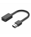 Vention Tarjeta de Sonido USB A a Jack 3.5 Hembra - Color Negro