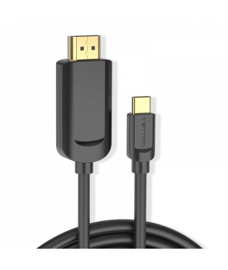 Vention Cable Conversor USB-C Macho a HDMI Macho 1.4 4K - 1m - Color Negro