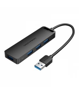 Vention HUB 5 en 1 USB 3.0 a 4xUSB3.0/MicroUSB Powered - 0.15m - Color Negro