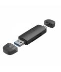 Vention Lector de Tarjetas Externo USB 3.0 y USB-C - Color Negro