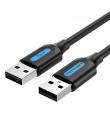 Vention Cable USB 2.0 Macho a USB Macho - 0.25m - Color Negro