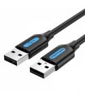 Vention Cable USB 2.0 Macho a USB Macho - 0.25m - Color Negro