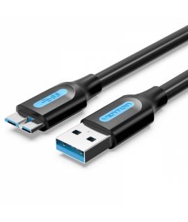 Vention Cable USB 3.0 Macho a MicroUSB Macho - 0.25m - Color Negro