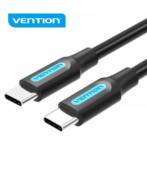 Vention Cable USB-C Macho a USB-C Macho - 0.5m 3A PD60W - Color Negro