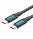 Vention Cable USB-C Macho a USB-C Macho - 0.5m - 5A PD100W - Color Negro