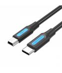 Vention Cable USB-C Macho a MiniUSB Macho - 0.5m - Color Negro