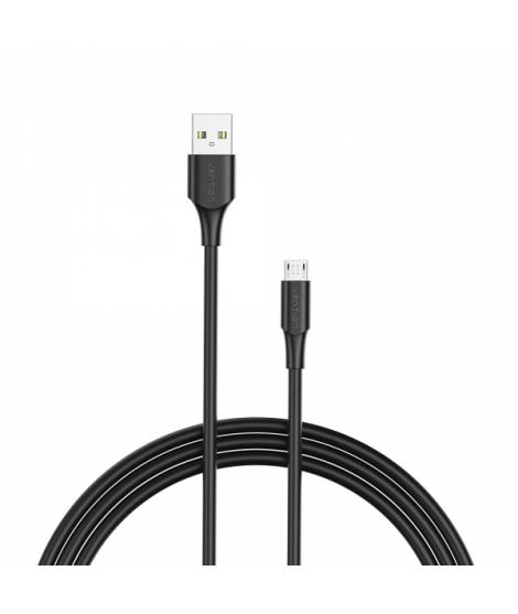 Vention Cable USB 2.0 Macho a MicroUSB Macho - 0.25m - 3A - 60W - 480Mbps - Color Negro