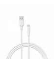 Vention Cable USB 2.0 Macho a MicroUSB Macho - 1m - 3A - 60W - 480Mbps - Color Blanco