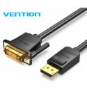 Vention Cable Conversor Displayport Macho a DVI Macho - 1m - Color Negro