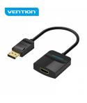 Vention Conversor Displayport Macho a HDMI Hembra - 0.15m - Color Negro