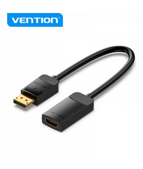 Vention Conversor DP Macho a HDMI Hembra 4K 60Hz - 0.15m - Color Negro