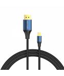 Vention Cable Conversor DisplayPort Macho a Mini DisplayPort Macho 1.4 8K - 2m - Color Negro y Azul