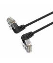 Vention Cable de Red UTP RJ45 Slim Cat.6A Cabeza Rotatoria 360º Angulo Recto - 1m - Color Negro