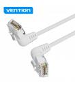 Vention Cable de Red UTP RJ45 Slim Cat.6A Cabeza Rotatoria Angulo 360º Recto - 1.5m - Color Blanco