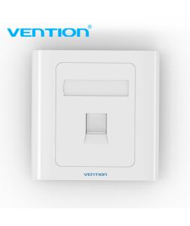 Vention Placa de Pared Tipo 86 - 1 Puerto RJ45 - Conexion Ethernet