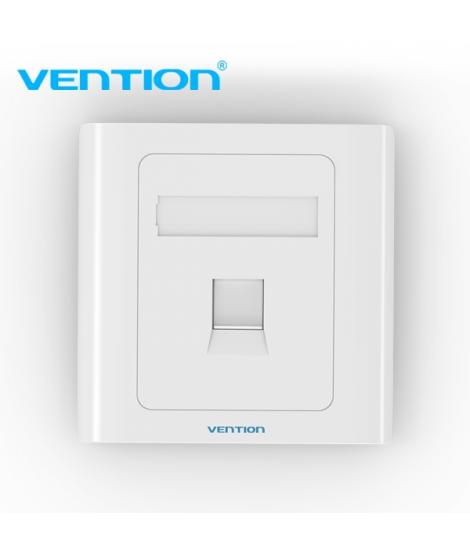 Vention Placa de Pared Tipo 86 - 1 Puerto RJ45 - Conexion Ethernet