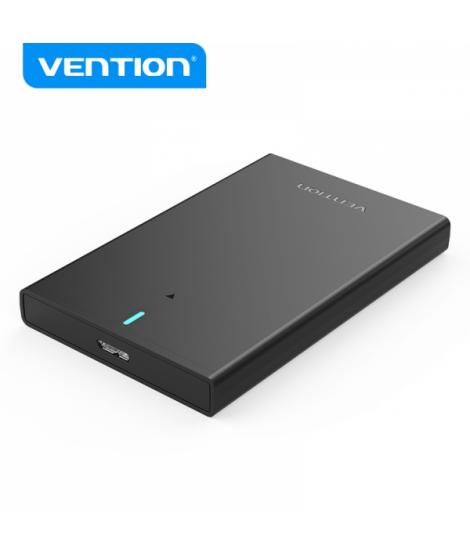 Vention Caja Externa para Disco Duro de 2.5" USB 3.0 a Micro USB Sin Tornillos - Color Negro