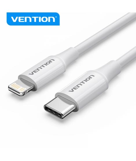 Vention Cable USB-C Macho a Lightning Macho - 1m - Color Blanco