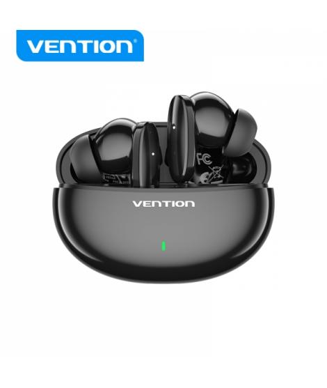 Vention Auriculares Bluetooth 5.3 con Estuche de Carga - 7h Autonomia - Color Negro