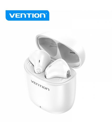 Vention Auriculares Bluetooth 5.3 con Estuche de Carga - 7h Autonomia - Color Blanco