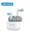 Vention Auriculares Bluetooth 5.3 con Estuche de Carga - 6h Autonomia ELF E04 - Color Blanco