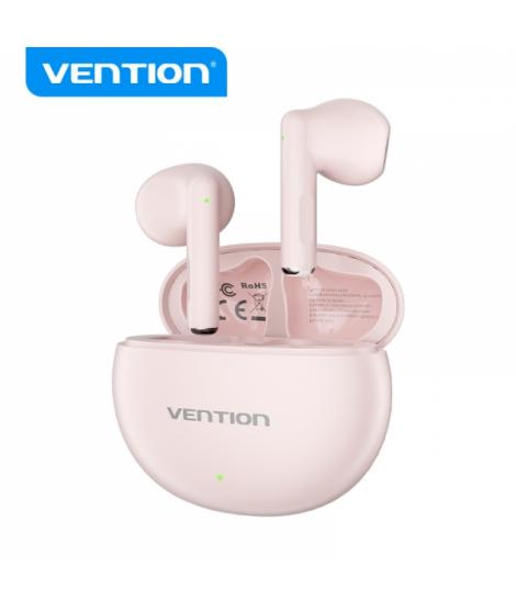 Vention Auriculares Bluetooth 5.3 con Estuche de Carga - 6h Autonomia ELF 06 - Color Rosa