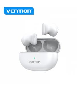 Vention Auriculares Bluetooth 5.3 con Estuche de Carga - 6h Autonomia - Tiny T12 - Color Blanco