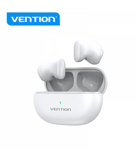 Vention Auriculares Bluetooth 5.3 con Estuche de Carga - 6h Autonomia - Tiny T12 - Color Blanco