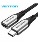 Vention Cable Alargador USB-C 3.1 Macho a USB-C Hembra - 1m - Color Gris