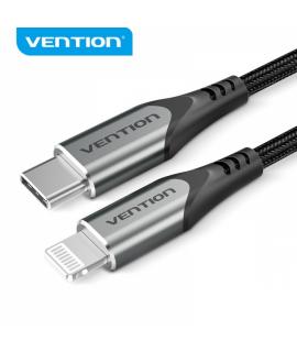 Vention Cable USB-C a Lightning 3A 27W 480Mbps MFi - 1m - Color Gris