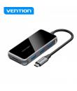 Vention Docking Station 7 en 1 USB-C a HDMI/3xUSB3.0/Lector SD/MicroSD/PD100W - 0.15m - Color Gris