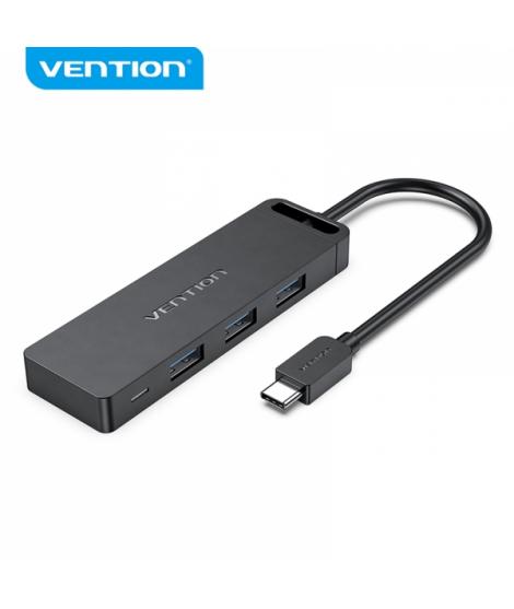 Vention HUB 5 en 1 USB-C a 3xUSB3.0/USB-C(Gen1)/Micro-B Powered - 0.15m - Color Negro