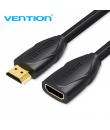 Vention Cable Alargador HDMI Macho a HDMI Hembra - 1m - Color Negro