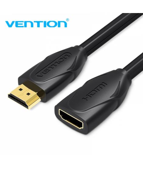 Vention Cable Alargador HDMI Macho a HDMI Hembra - 1m - Color Negro