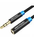 Vention Cable alargador Estereo Jack 3.5 Macho a Jack 3.5 Hembra - 0.50m - Color Negro