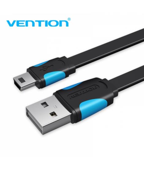 Vention Cable USB 2.0 Macho a Mini USB Macho - 1m - Color Azul y Negro