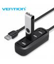 Vention HUB 4 en 1 USB2.0 a 4xUSB2.0 - 0.15m - Color Negro