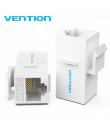 Vention Adaptador Conector RJ45 Cat5 UTP Hembra a Hembra - Color Blanco