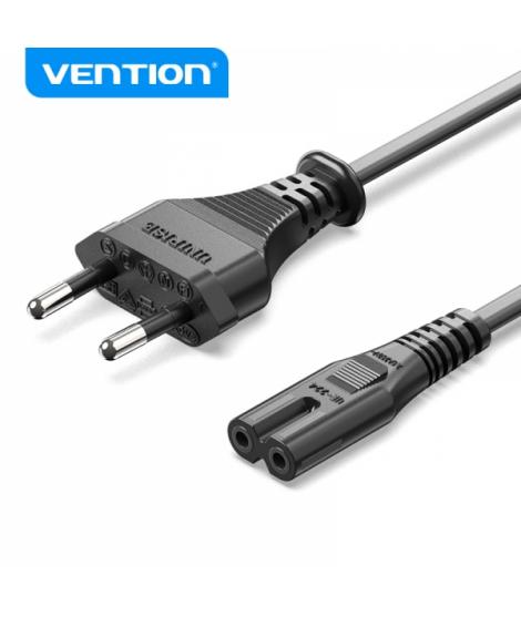 Vention Cable Alimentacion Forma 8 CEE716 Macho a C7 Hembra - 1.8m - Color Negro