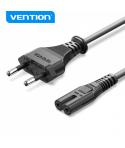 Vention Cable Alimentacion Forma 8 CEE716 Macho a C7 Hembra - 1.8m - Color Negro