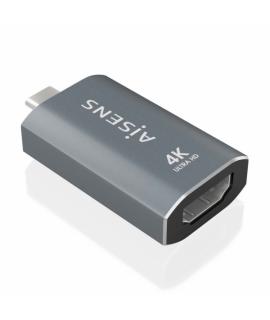 Aisens Conversor USB-C a HDMI 2.0 - Carcasa de Aluminio - Resolucion 4K@60Hz - Profundidad de Color 48 Bit/Px - Ancho de Banda 1