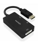 Aisens Conversor MST/SST Displayport a DVI/HDMI/VGA 3 en 1 - Conector DP Macho - Salidas HDMI 4K@60Hz, DVI y VGA - Soporta Modo 