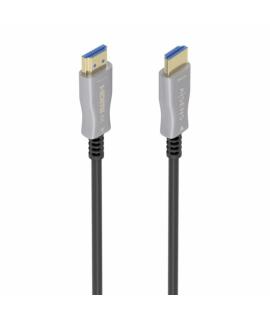 Aisens Cable HDMI V2.0 AOC Premium Alta Velocidad con Ethernet - Conectores Tipo a Macho - Fibra Optica y Cobre - Blindaje en Or