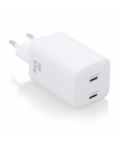 Aisens Cargador Gan USB-C 65W - Alta Eficiencia Energetica - Tecnologia AI - Multiples Protecciones - Carga Rapida y Segura - Co