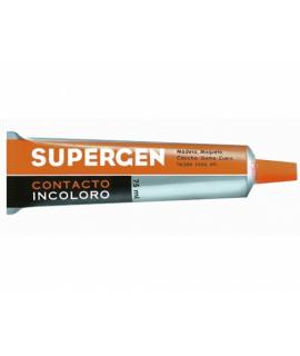 Supergen Contacto Pegamento Incoloro 75ml - Secado Rapido - No Contiene Tolueno - Resistencia al Envejecimiento y a los Rayos UV