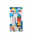 Carioca Pack de 12 Tubitos de Tempera - Incluye Pincel y Paleta - Colores Superlavables - Alto Poder Cubriente - Aplicable en Ma