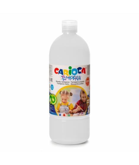 Carioca Botella Tempera 1000ml - Colores Superlavables - Faciles de Mezclar - Aplicable en Materiales Porosos - Alta Opacidad - 